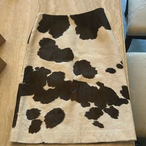 NWT MICHAEL KORS COW PRINT SKIRT SIZE 6